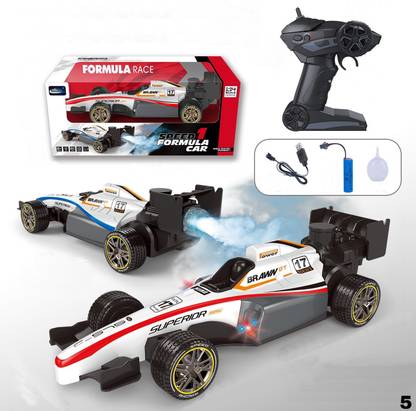 KAVANA F1 Formula Spray High Speed Racing Remote Control Car Toy