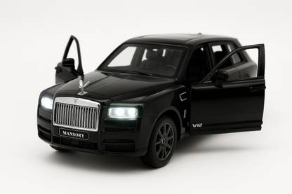 KKToys Rolls Royce Metal Die Cast PullBack Car 1:32 Scale with Open Door, Light & Sound