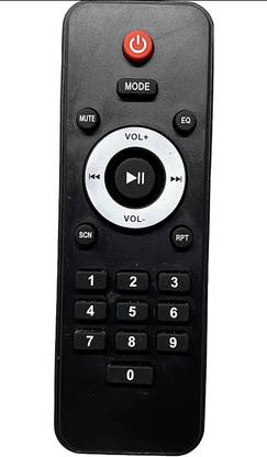 TRONESLA Speaker remote black Tronesla, Etmax, Krisons, Tronica, Zebronics, Dotsun, Santosh, Universal, Santosh, Tecnia Remote Controller