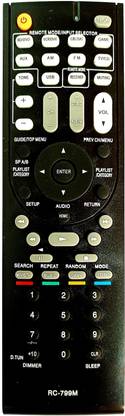 LipiWorld RC-799M AV Remote HT-R391 HT-R548 HT-R558 HT-R590 HT-R591 HT-RC330 HT-RC430 HT-S3500 HT-S5400 HT-S5500 TX-SR309 TX-SR313 HTR391 HTR548 HTR558 For Onkyo Remote Controller
