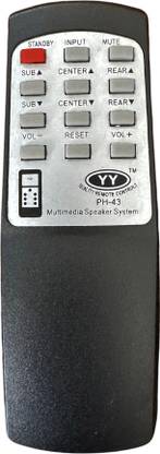 MechFox Home Theatre Remote Control Compatible Multimedia Speaker| HT-6A | Philips PH-43 Remote Controller