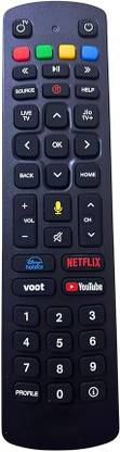 TTH Jio Fiber Set Top Box Voice Remote Replacement Voice Supported Remote Control Jio, Jio TV, With Voice Function, Jio TV DTH, Jio DTH Remote Controller