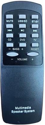 HDF Replacement Remote Control Compatible for Philips Home Theatre Speakers System DSP-45U Home Theatre Multimedia Speakers System Philips DSP-45U-Please Match the image With Old Remote Controller
