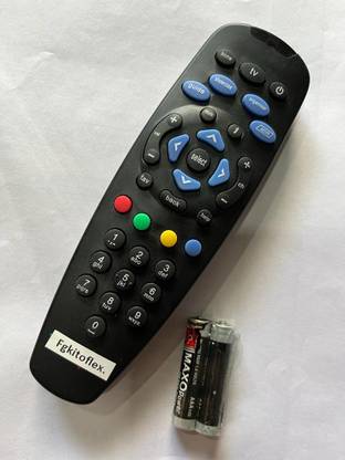 Fgkitoflex xmrm-5654 Tata Sky DTH ORIGINAL TATASKY Remote Controller (Black) Tata sky Remote Controller