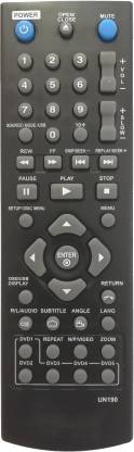 LipiWorld UN190 DVD System Universal Remote Control Compatible For Sony Philips Lg Samsung and Many More DVD Remote Controller