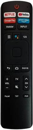 7SEVEN Compatible Hisense Tv Remote Control for Smart Android 4K LED UHD Erf3r69h Model Non Voice Command Hisense Tv Remote Controller