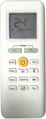 NixGlobal 205 MI-DEA AC Remote Compatible with MIDEA 1 / 1.5 / 2 TON AC Remote Controller