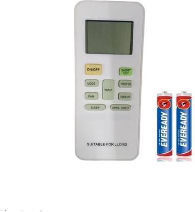 ANM REMOTE CONTROL COMPATIBLE FOR AC AIR CONDITIONER Ll_loyd Shortcut Button - Exact Same Remote Will Only Work, Verify on 9408256237 Remote Controller