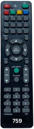 Upix 759 (with WiFi) DTH Remote Compatible for Solid Free Dish DTH (with WiFi) (EXACTLY SAME REMOTE WILL ONLY WORK) Remote Controller