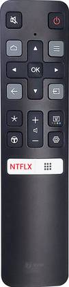 7SEVEN TCL Remote Control for Smart TV RC802V Remote Compatible for TCL TV Remote 55EP680 40A325 49S6500 55P8S 55P8 50P8 65P8 40S6500 43S6500FS 49S6800FS 49S6800 49S6510FS (Without Voice Function/Google Assistant and Non-Bluetooth remote) (With NETFLIX Hotkey) TCL TV, iFFALCON TV Remote Controller