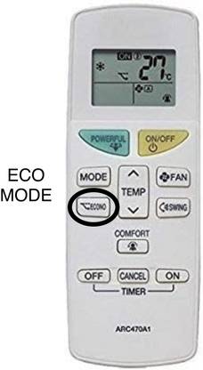 J.K. WEBSHOP Daikin Remote Compatible With Daikin Ac (Same Model) Daikin and Daikin Inverter Remote Controller