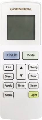 Isonix Remote Control for Air Conditioner with Auto Clean FUNCTION VE-222 O General O-General, O General, Ogeneral Remote Controller
