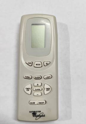 Harsh Enterprises AC-19A Suitable for Whirlphool(Original) AC Remote Control Whirlphool AC remote control with Battery FREE Whirlphool 6th sense Remote Controller
