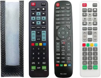 BhalTech PU Leather Case Cover Perfect Fitting Specially Designed Protective Haier Remot Only Remote Cover Pls Check Your Dimensions Compatible SANSUI VIDEOCON Haier TV Remote Controller