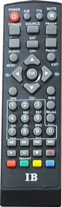 SAYENY IB DTH Remote Compatible with IB-Q7, GO!, A3, A6 Free to Air Set Top Box Remote Controller