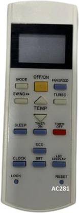 Akshita AC281 Compatible For Air Conditioner Split AC Remote Control CROMA Ac Remote Controller