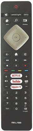 TVE RM-L1660 LCD LED Smart Universal Remote Control Compatible for Philip Tv Remote PHILIPS Remote Controller