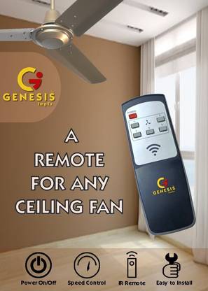 Genesis ImpEx Remote Control for Ceiling Fans Combo Any Brand Remote Controller