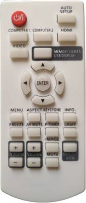 LipiWorld N2QAYA000116 Projector Remote Compatible For  Panasonic Projector Remote Controller