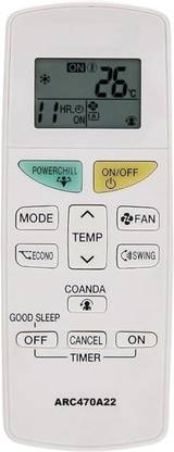 miracles in hand MIH132A AC REMOTE COMPATIBLE FOR MODEL NO:ARC470A22 DAIKIN AC Remote Controller