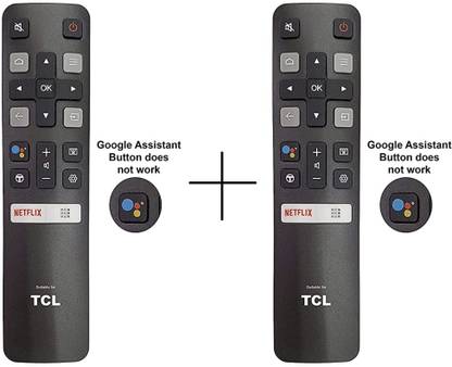 Gezok for Smart HD TV without Voice Function/Google Assistant (Pack of 2) TCL Remote Controller
