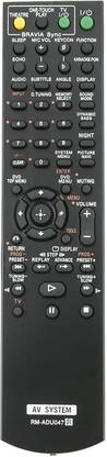 Akshita RM-ADU047 DVD Compatible For DVD Home Theater System Remote Control SONY DVD Remote Controller