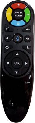 Akshita Q10 Smart Universal TV Remote Air Mouse Remote Control With Voice Search ALL in ONE PC / TV Remote Controller