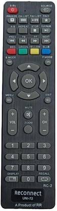Woniry Remote control compatible for reconnect/Marq led TV remote reconnect, marq, BPL Remote Controller