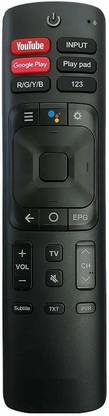hybite Remote Compatible for VU Smart 4k LED LCD HD Remote Control with Netflix Google Play Prime Video Hotstar YouTube Function (Non-Voice) (Exactly Same Remote Will Only Work) VU Led Remote Controller