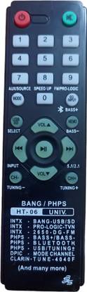 RE HT06 Philip &Intex Home Theatre universal Remote Controller