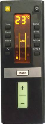 LipiWorld 204 AC Remote Control With Display Light Backlight Compatible For  IFB AC Remote Controller