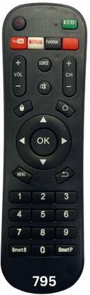 Upix 795-HM (No Voice) Smart TV Compatible for HOM Smart TV LCD/LED (EXACTLY SAME REMOTE WILL ONLY WORK) Remote Controller