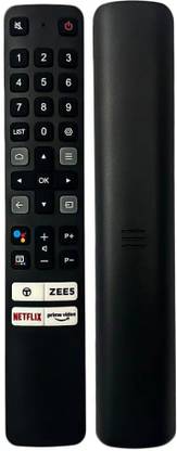 7SEVEN Bluetooth Voice TCL Smart TV Remote Control with ZEE5 Netflix PrimeVideo HotKeys Replacement of Original TCL Remote LED Smart 4K Android TV RC901V- Pairing Must! TCL Tv Remote Controller