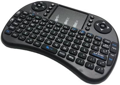ROCKTECH Wireless Mini Keyboard with Touchpad and LED Backlight - 3-in-1 Multi-device Keyboard Remote Controller