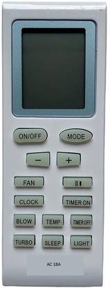 SHIELDGUARD AC Remote Control 712 Compatible for Lloyd Voltas Onida Godrej Videocon Gree Electrolux AC Remote Controller