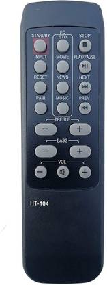 TVE Home Theater soundbar Sound bar System Remote Control Compatible for Blaupunkt Remote Home Theater Remote Controller