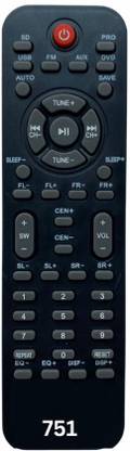 Upix 751 (12 in 1) Home Theatre Remote Compatible for Conic, Beston, Deltron, Hybon Home Theater (EXACTLY SAME REMOTE WILL ONLY WORK) Remote Controller