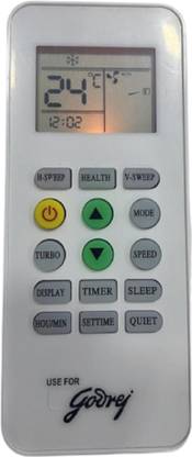 NIJ AC-1674 Split AC Remote Control With Back-light GODREJ AC Remote Controller