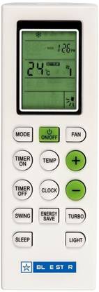 Naviscinest Compatible AC Remote Split/Window 1.5 Ton 1 Ton 2 Ton No. 226 BLUESTAR Remote Controller