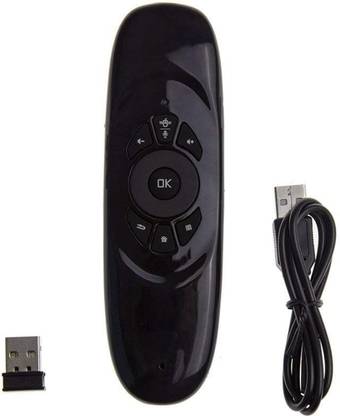 TIZOQ Air Mouse Remote with Keyboard 3 in 1 Universal- 2.4 Ghz Wireless Connection Air Fly Smart Remote for PC, Smart TV, Android TV Box Remote Controller