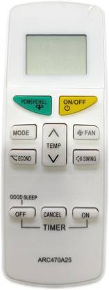 Harsh Enterprises AC-132A Compatible for Daikin Split/window AC remote control ARC470A26  AC Remote control with AAA Battery Free Daikin Remote Controller