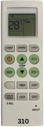 Upix 36 AC Remote 36E-MM (No Backlight) AC Remote Compatible for Micromax AC (EXACTLY SAME REMOTE WILL ONLY WORK) Remote Controller