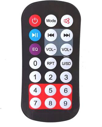 BhalTech USB MP3 SD FM  CAR Player Universal Remote Controller