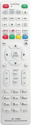 Akshita HL-1340E Compatible For Universal Intelligent Learning Type Remote Control All Smart TV, Set-Top Box & DVD/Blu-ray Player Remote Controller