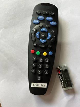 Fgkitoflex xmrm-7564 TATA SKY SETOP BOX, TATA SKY DTH Remote Controller (Black) Tata sky Remote Controller