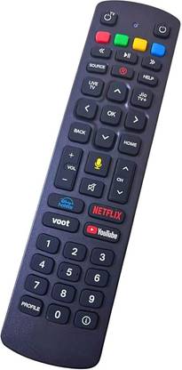 hybite Bluetooth Remote Control Compatible for Settop Box with Voice Function (Please Match The Image with Your Old Remote) jio Remote Controller
