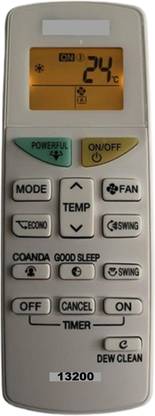 Nij AC-13200 Split AC Remote Control With Display-Light रिमोट कंट्रोलर