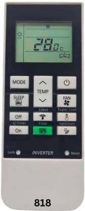 Upix 168D-HT (No Backlight) AC Remote Compatible for Hitachi AC (EXACTLY SAME REMOTE WILL ONLY WORK) Remote Controller