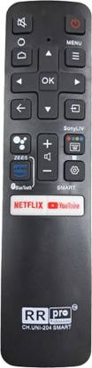 RR Pro URC-204 7 in 1 Multi Smart Non Voice Remote Control For Oneplus, Nokia, Thomson, Kodak, Lloyd, TCL and Acer Smart LCD LED TV Remote Controller