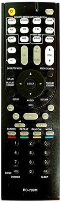 BhalTech RC-799M AV Receiver HT-R391 HT-R548 HT-R558 HT-R590 HT-R591 HT-RC330 HT-RC430 HT-S3500 HT-S5400 HT-S5500 TX-SR309 TX-SR313 HTR391 HTR548 Compatible for Onkyo Remote Controller
